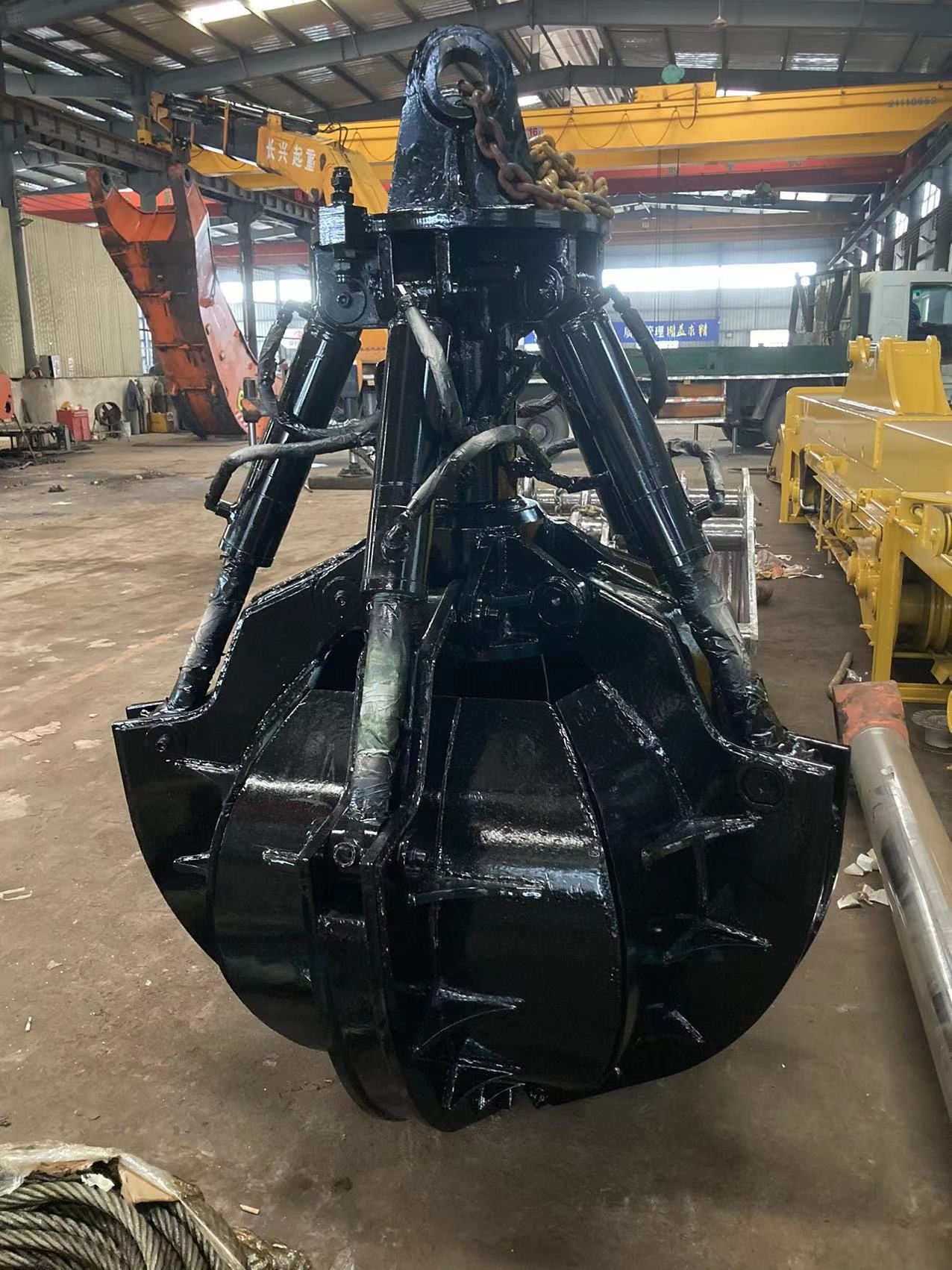 Orange Peel Hydraulic Grabs For Excavators Truck Crane Material Handling