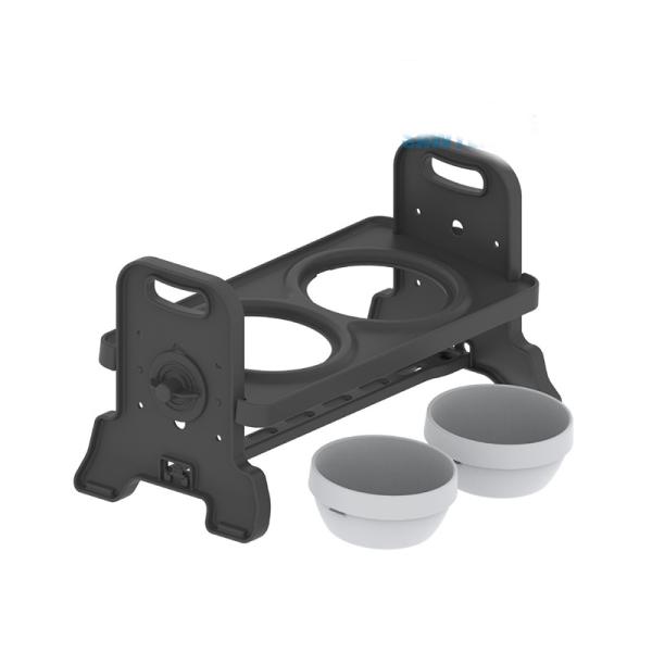 Buy cheap Height Adjustable Pet Double Bowl Tilt Feeding Rack Stainless Steel from wholesalers