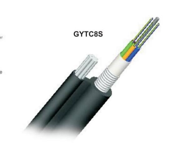 Buy cheap Fiber Optic Armored Cable 8 Steel Tape , GYTC8S Single Mode Multimode Fiber Cable from wholesalers