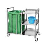 3 Layers Medical Push Cart , Rescue Metal Medical Trolley