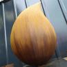 Buy cheap Teardrop Shape Corten Steel Sculpture Metal Art Statues 91.5cm Height from wholesalers