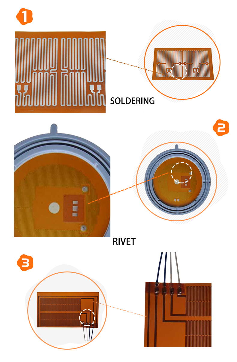 48V 300*300mm Polyimide Foil Heating Element For Polyimide Film Heater
