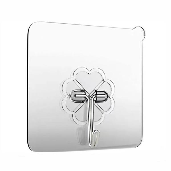 Transparent Waterproof Sticky Adhesive Wall Hooks for Keys Bathroom Outdoor