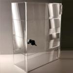 Four Tier Clear Acrylic Display Racks For Bracelet Earring Jewelry Lockable Door