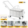Buy cheap Car trunk storage box Outdoor camping storage box Folding camping organizer Wooden lid picnic storage box from wholesalers