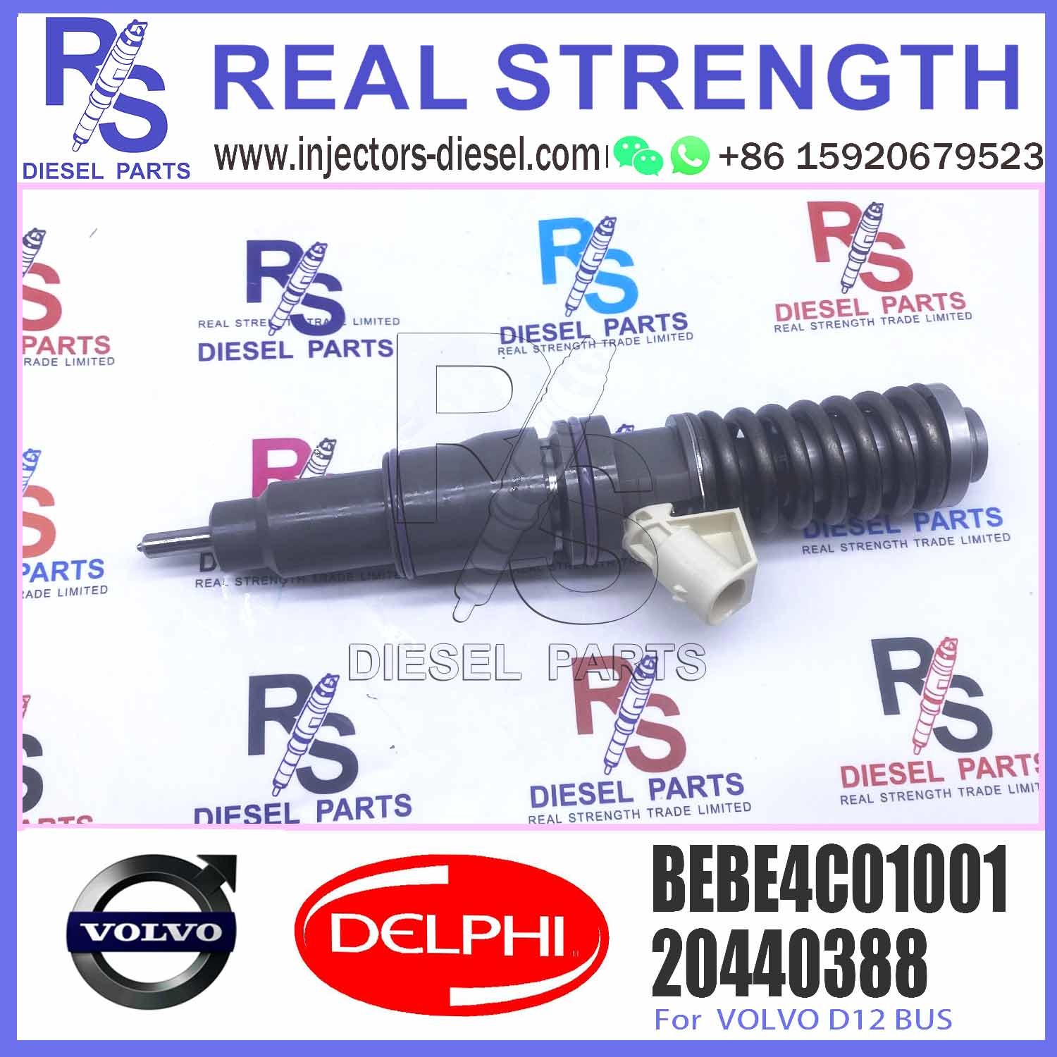 fuel injector 20440388 20363749 3803654 for V-O-L-V FM/FH/NH12 B12 FM9 D12D common rail injector 20440388 BEBE4C01001
