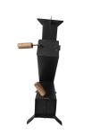 Outdoor Heating And Cooking 0.3mm Cast Iron Power Coated Rocket Stove/Outdoor