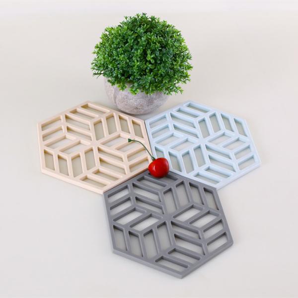 Buy cheap Kitchen TPR Hexagon Pot Holder Heat Insulation Pad 16*13.8cm from wholesalers