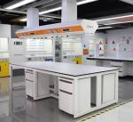 Steel Wood Lab Island Bench Goverment Laboratory Chemical Workbench ODM