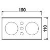Buy cheap Wall Mounted Double Toothbrush Holder Bathroom Glass Tumbler Holder from wholesalers