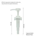Hot Sale PP Material Low MOQ White 38/400 Coarse Tube Food Pump Factory Direct