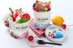 Own Logo Disposable Paper Icecream Ice Cream Cup,Disposable Plastic Cold Drink