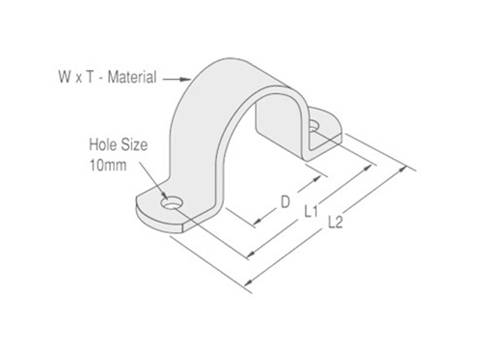 Steel EMT Conduit Hanger Pipe Saddle Clamp