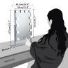 Buy cheap Hollywood Lighted LED Desktop Mirror For Beauty , Portable Light Up Makeup Mirror from wholesalers