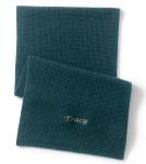 Women ' S 100 % Cashmere Knitted Neck Scarf Soft Waffle Stitch 7GG Gauge