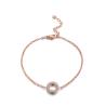 Buy cheap Rose Gold Plated Silver Tennis Bracelet For Women Men Fashion Jewelry from wholesalers