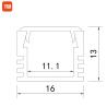 Buy cheap Decoration Indoor Light Led Channel Led Extrusion Profile Surface Mounted from wholesalers