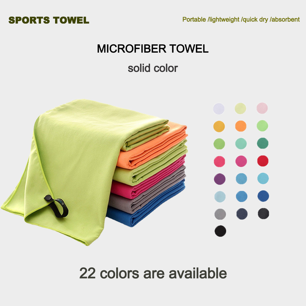 Quick Dry Microfiber Suede Towel Custom Gym Towel Yoga Sports Outdoor Towel