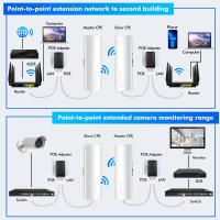 Buy cheap Warehouses Garden Barns Shop Garages Wifi Outdoor Bridge 24V PoE 14dBi 5ghz 3km product