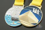 Dragon Boat And Swimming Metal Gold Award Medals For Art Gifts Customized Shape