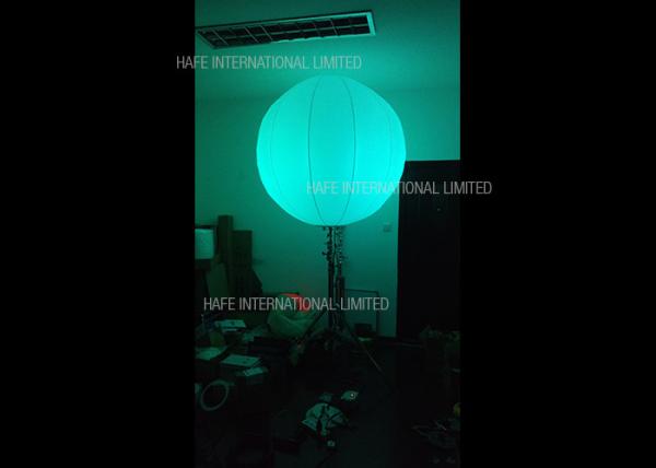 96W RGB Inflatable Led Light White Nylon Fabric 160 CM Balloon For Dance Party