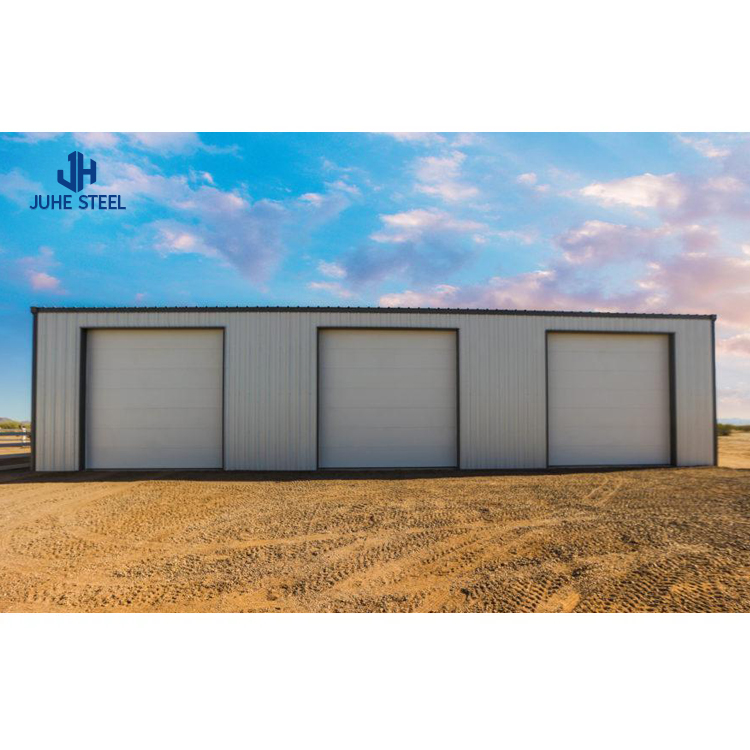Metal Structure 2 Car Garage Shelter for Outdoor Steel Structural Steel Frame Workshop