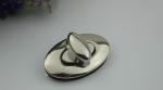 Wholesale Bigger Oval Shape Bag Accessory Hardware Silver Color Twist Turn Lock