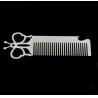 Buy cheap Custom cool innovative men gift, engrave logo stainless steel long barber beard comb bottle opener from wholesalers