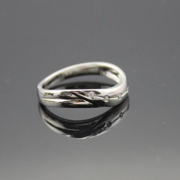 Buy cheap White Gold Plated Sterling Silver Wedding Ring with White Cubic Zircon(F75) from wholesalers