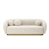 Buy cheap 240cm×85cm Modern Fabric Sofa Set White Flannel Sponge Filling from wholesalers