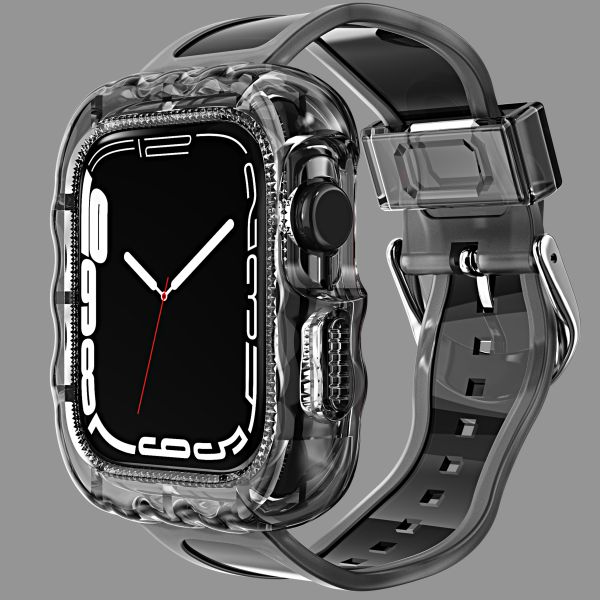 Fashionable 6 Colors TPU Loop Replacement Sport Bands for Apple Watch 7 and Affordable