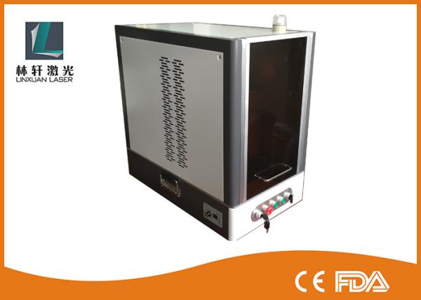 Small Size 20w Fiber Laser Engraving Machine 7000 MM/S Marking Speed For Gold /