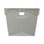 Turnover Corrugated Postal Tote White USPS Shipping Plastic Totes