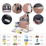 Fashion Mommy Bag Baby diaper bag with mattress for easy outing Waterproof