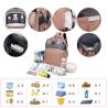 Buy cheap Fashion Mommy Bag Baby diaper bag with mattress for easy outing Waterproof fabric baby bottle insulation layer from wholesalers