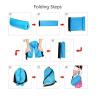 Buy cheap Inflatable Banana Sleeping Bag Hangout Lounger Air Camping Sofa Beach Sleep Bed from wholesalers