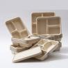 Buy cheap Sugarcane Pulp Lunch Takeaway Bento Box 4 5 Compartment Biodegradable Disposable from wholesalers