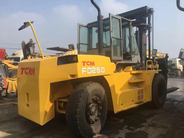 Buy cheap Original TCM Used 25 Ton Forklift 7520 X 3200 X 4250 Mm SGS Approved from wholesalers