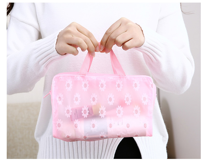 Polyester Large Travel Toiletry Cosmetic Bag For Women