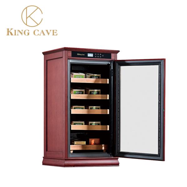 Buy cheap Rose Wood Cigar Humidor Cabinet With Single Glass Door Constant Temperature from wholesalers