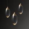 Buy cheap Nordic Modern Light Luxury Diamond Led Glass Chandelier copper pendant lights(WH-GP-114) from wholesalers