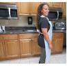 Buy cheap Waterproof Disposable CPE Plastic Aprons , White / Blue Sleeveless Throw Away Aprons from wholesalers