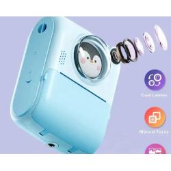 China Multilingual ABS Kids Digital Cameras Dual Lens Instant Print for sale