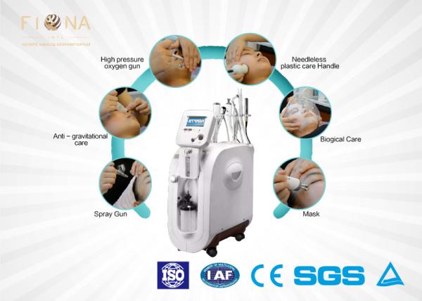 Buy cheap 8 In 1 Beauty Oxygen Facial Machine Jet Therapy With LCD Screen Display from wholesalers