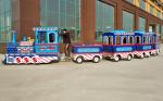 Amusement Park Trackless Kiddie Train 42 Set British Style ISO9001 Certificate