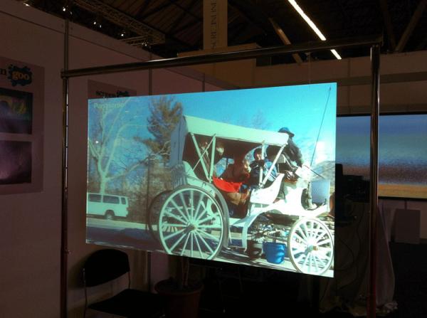 Buy cheap Transparent Holographic Rear Projection Film High Contrast Wide Viewing Angle For Glass from wholesalers