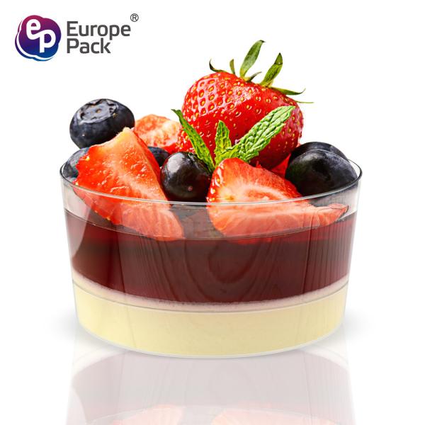Buy cheap Dessert shop supplies disposable 182ml round yogurt cups dessert packaging from wholesalers