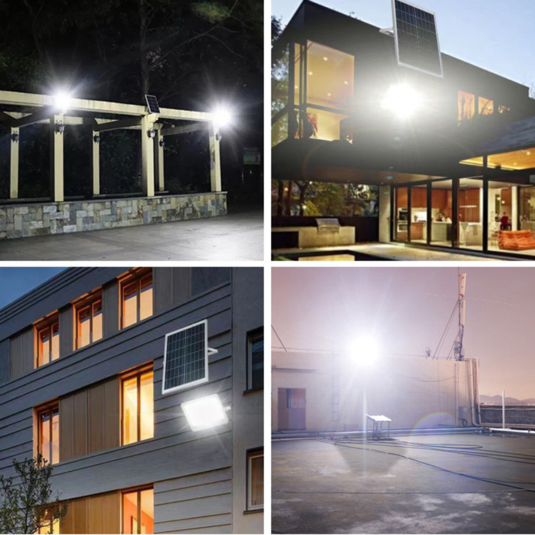 Polysilicon Solar Floodlight 100W Waterproof Solar Powered LED Flood Light