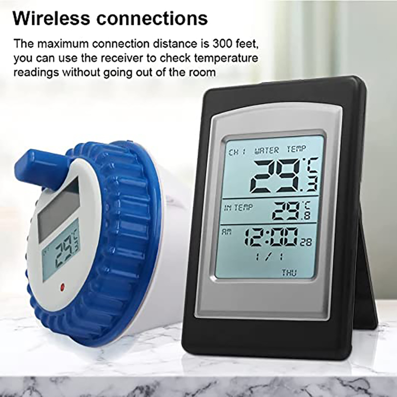 WT0124 High Accuracy ±1.0°C Wireless Digital Floating Thermometer For Swimming Pool And Aquarium