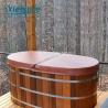 Buy cheap Outdoor Whirlpool Wooden Hot Tub Cover Indeformable Core Covers Hot Tub Covers from wholesalers